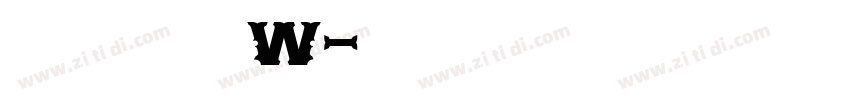 山海小时候手书 W字体转换